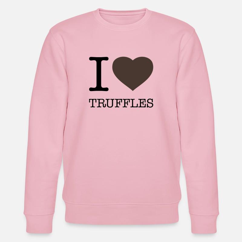 J’ADORE LES TRUFFES Trüffel - Sweat bio CHANGER Stanley/Stella Unisexe - rose pâle