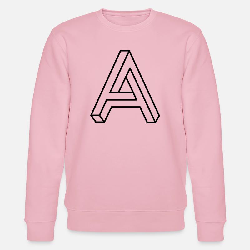 Impossible Shape – Optical Illusion Design - Stanley/Stella CHANGER Unisex Organic Sweatshirt - cotton pink
