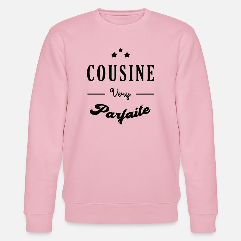 Oncle / Tante / Cousin / Cousine - Sweat bio CHANGER Stanley/Stella Unisexe - rose pâle