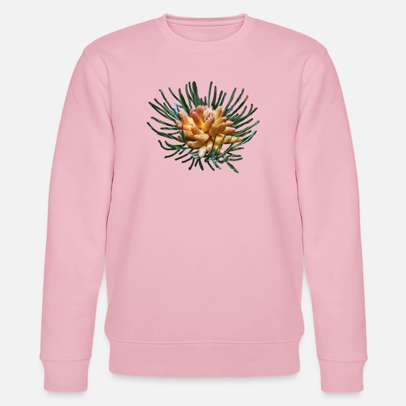 Branches de sapin créatives - Sweat bio CHANGER Stanley/Stella Unisexe - rose pâle