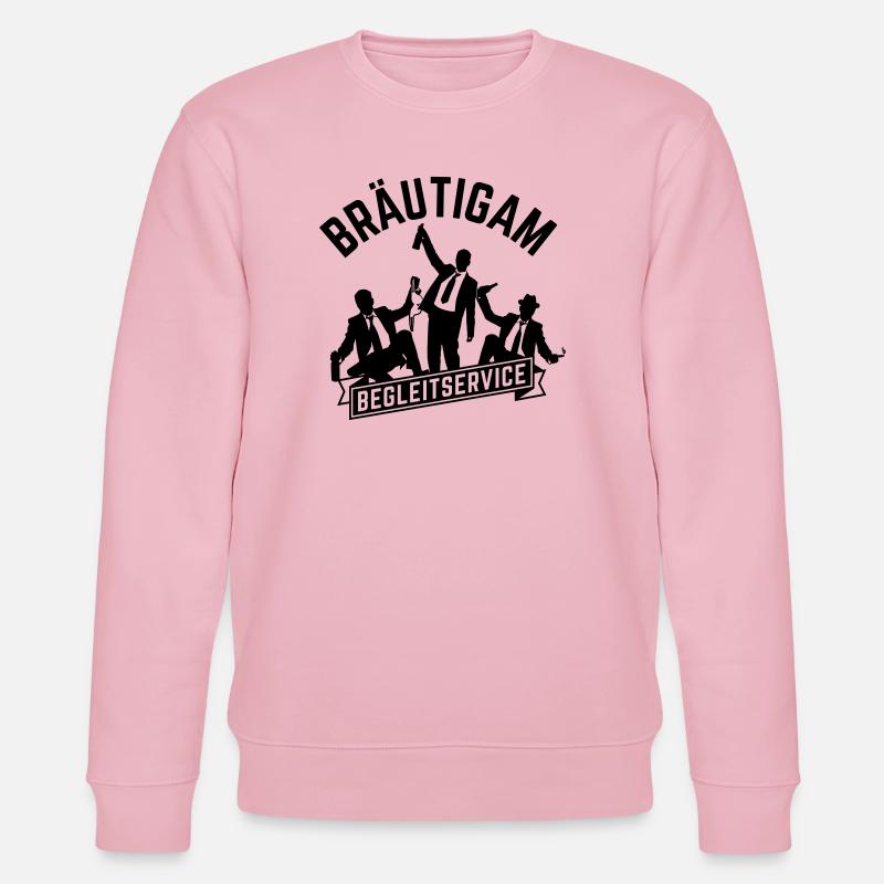 jga begleitservice bräutigam - Stanley/Stella Unisex Bio-Sweatshirt CHANGER - Hellrosa