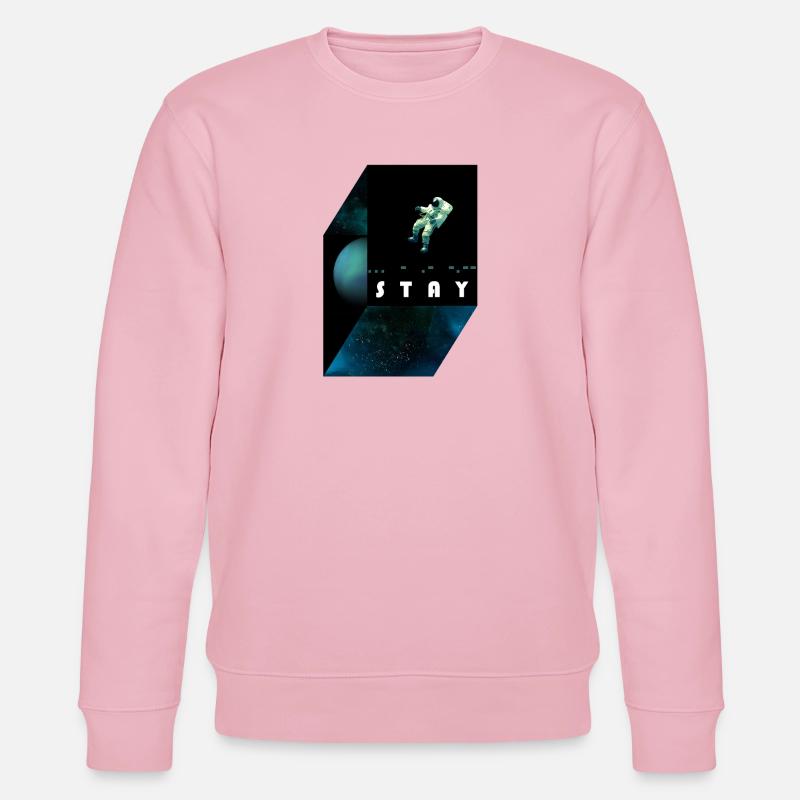 stay / morse code - Stanley/Stella CHANGER Unisex Organic Sweatshirt - cotton pink