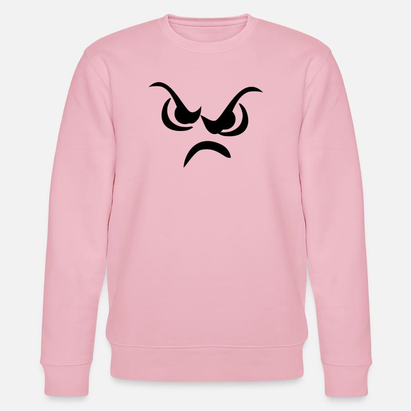 Der böse Blick - Stanley/Stella Unisex Bio-Sweatshirt CHANGER  - Hellrosa