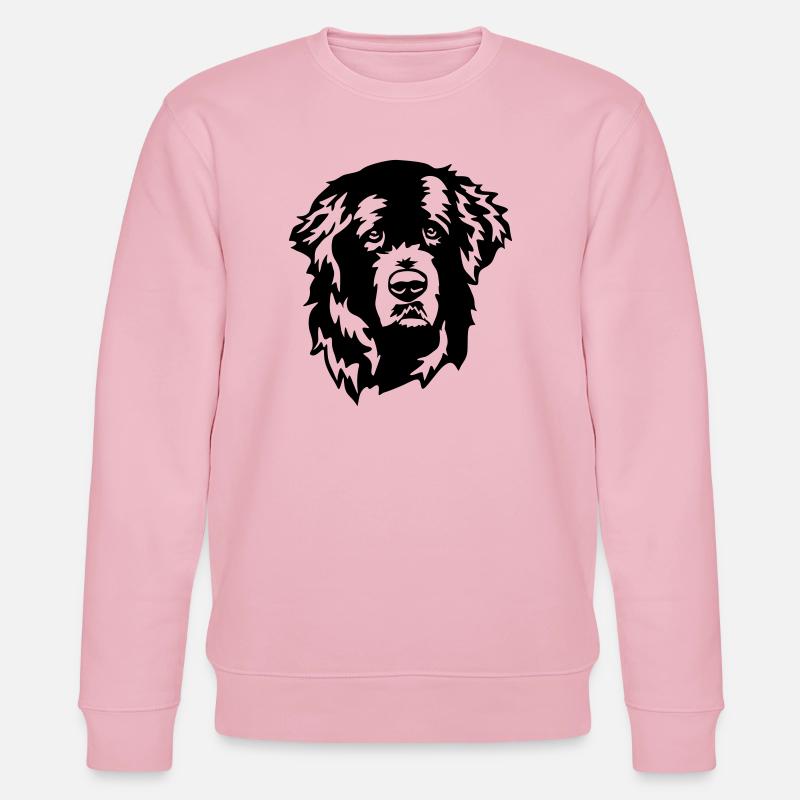 Neufundländer Kopf - Stanley/Stella Unisex Bio-Sweatshirt CHANGER  - Hellrosa