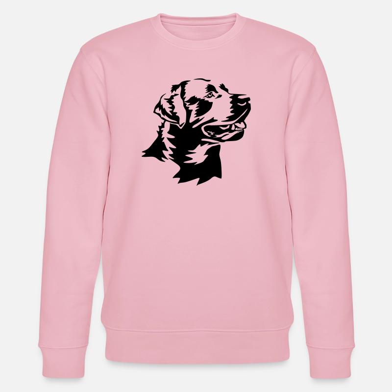 Tête de Labrador - Sweat bio CHANGER Stanley/Stella Unisexe - rose pâle