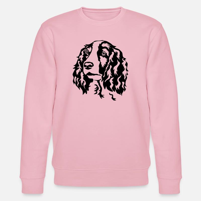 Welsh Springer Spaniel Kopf - Stanley/Stella Unisex Bio-Sweatshirt CHANGER  - Hellrosa