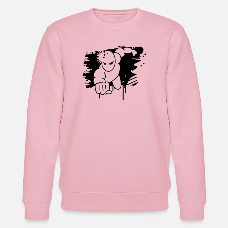 Graffiti de super-héros - Sweat bio CHANGER Stanley/Stella Unisexe - rose pâle