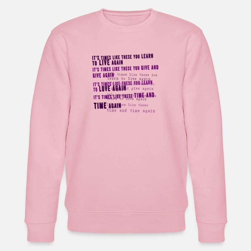 Foo Fighters Lyrik - Stanley/Stella Unisex Bio-Sweatshirt CHANGER  - Hellrosa