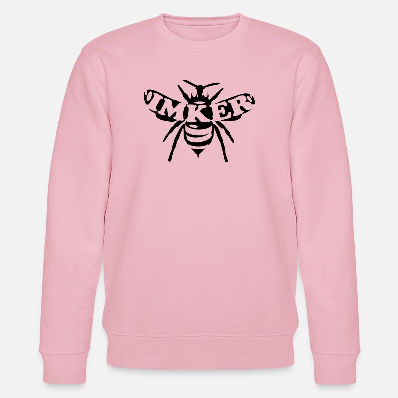 imker biene insekt - Stanley/Stella Unisex Bio-Sweatshirt CHANGER  - Hellrosa