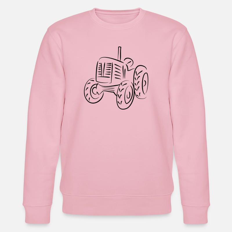Traktor Landwirtschaft - Stanley/Stella Unisex Bio-Sweatshirt CHANGER  - Hellrosa