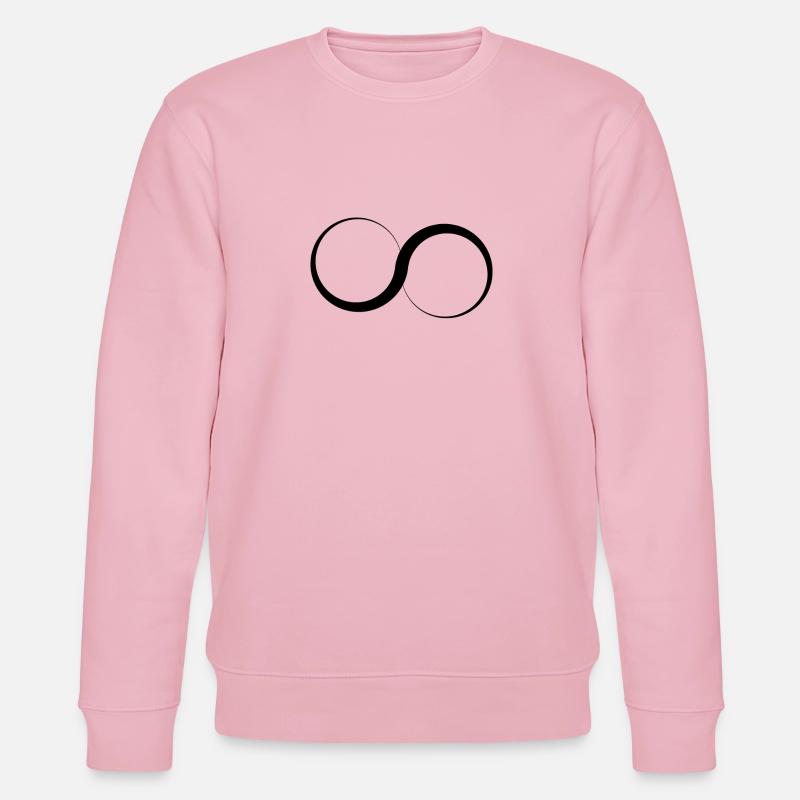 Unendlichkeit - Logo - Stanley/Stella Unisex Bio-Sweatshirt CHANGER  - Hellrosa