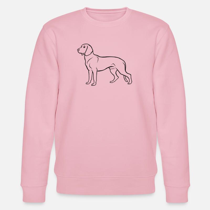 Hannoversche Schweißhund - Stanley/Stella Unisex Bio-Sweatshirt CHANGER  - Hellrosa