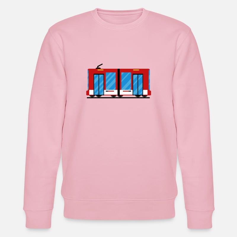 Tram tram train - Sweat bio CHANGER Stanley/Stella Unisexe - rose pâle