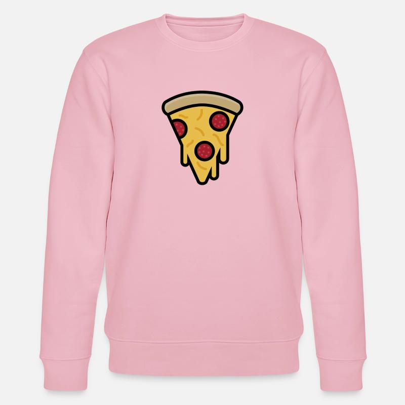 Pizzastück - Stanley/Stella Unisex Bio-Sweatshirt CHANGER - Hellrosa