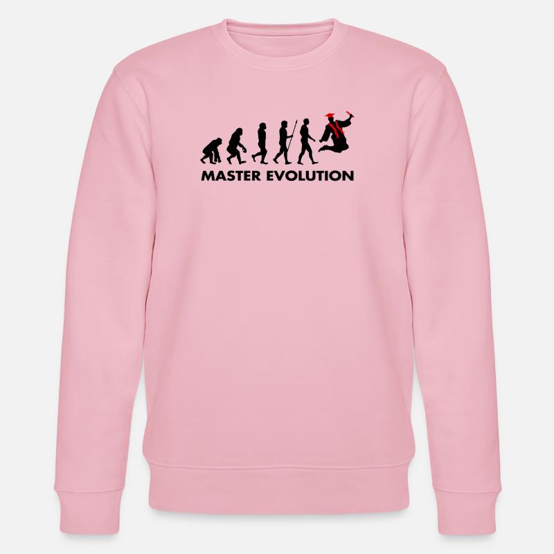 Master evolution exam passed school graduation - Stanley/Stella CHANGER Unisex Organic Sweatshirt - cotton pink