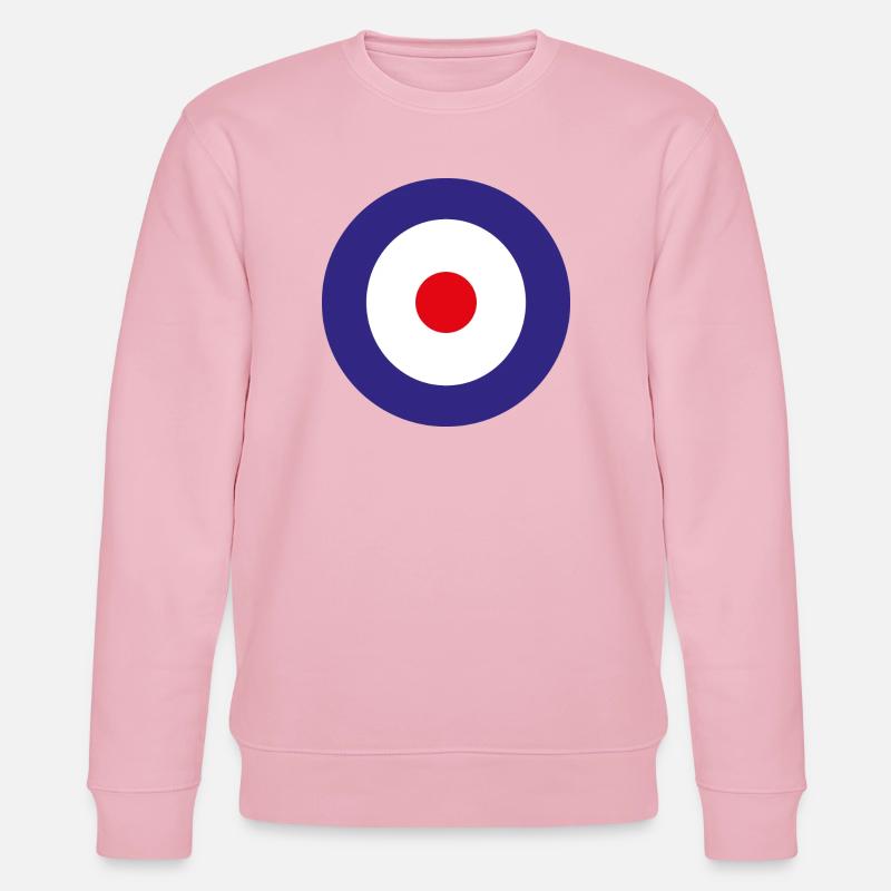 Bouclier d'aviation Angleterre - Sweat bio CHANGER Stanley/Stella Unisexe - rose pâle