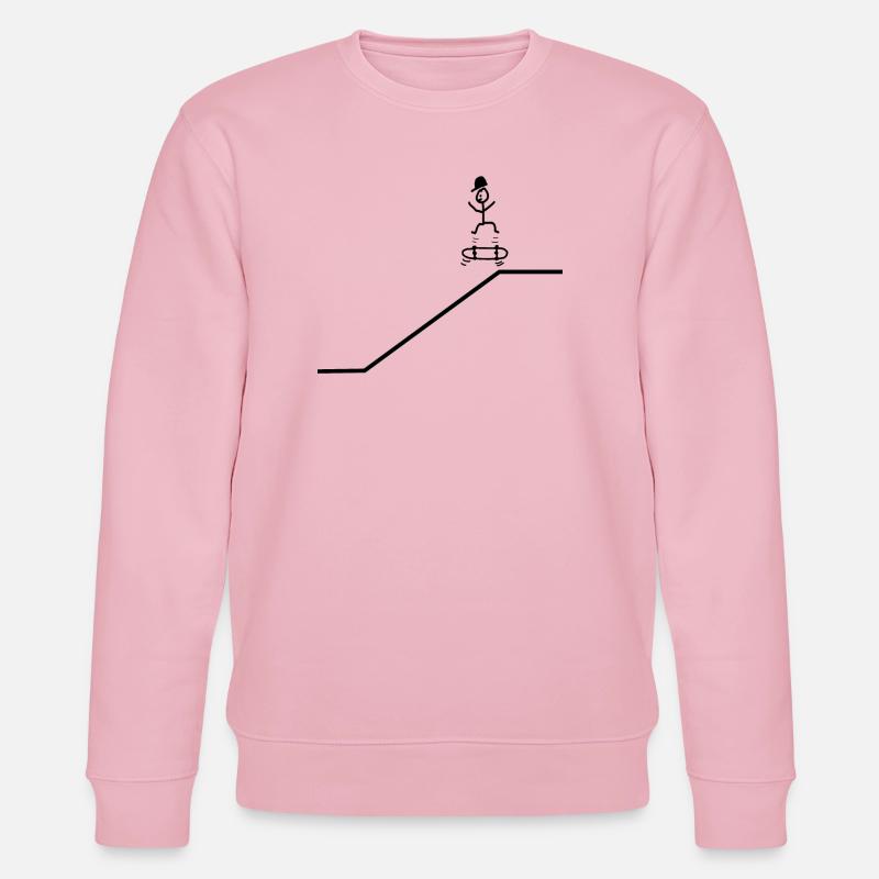Skateboard Kickflip Junge Cap Cool - Stanley/Stella Unisex Bio-Sweatshirt CHANGER  - Hellrosa