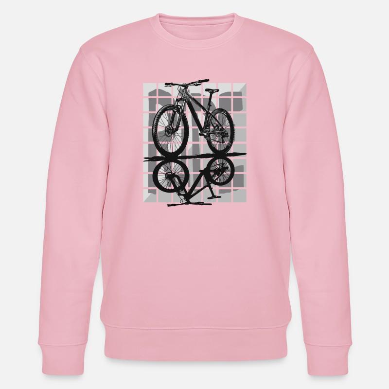 Minimalism and control – Hardtail MTB - Stanley/Stella CHANGER Unisex Organic Sweatshirt - cotton pink