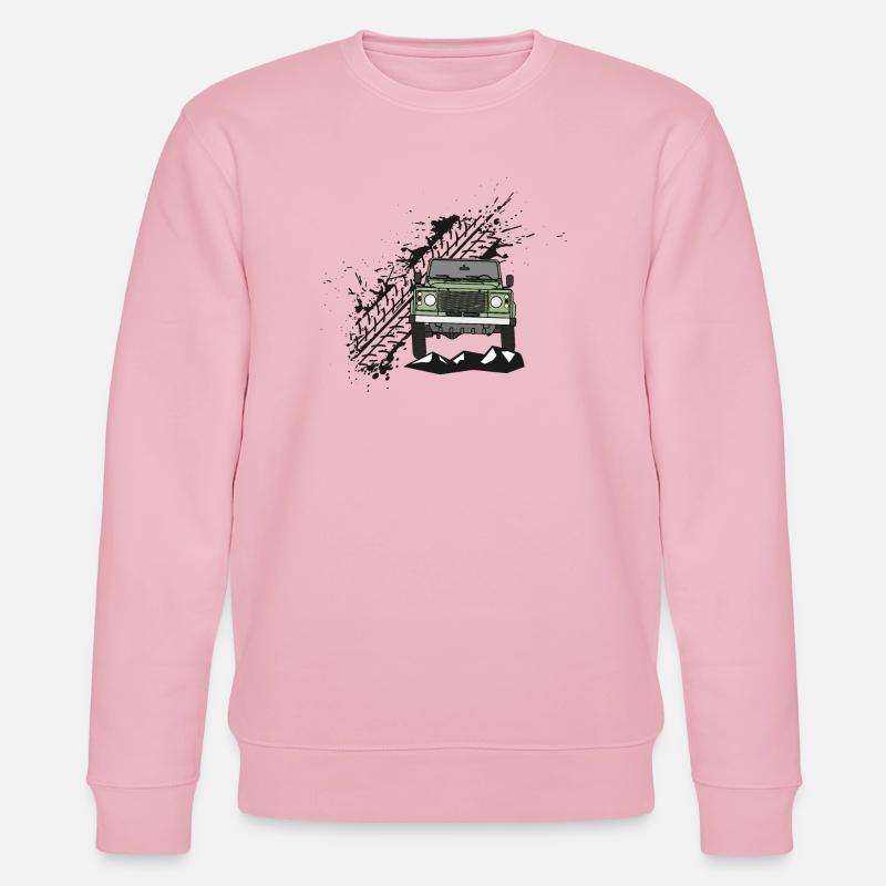 Defender Splash Front - Stanley/Stella CHANGER Unisex Organic Sweatshirt - cotton pink