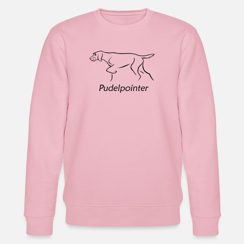 Pointeur caniche - Sweat bio CHANGER Stanley/Stella Unisexe - rose pâle