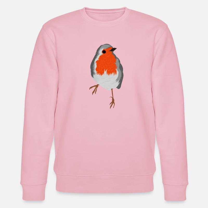 Rotkehlchen - Stanley/Stella Unisex Bio-Sweatshirt CHANGER  - Hellrosa