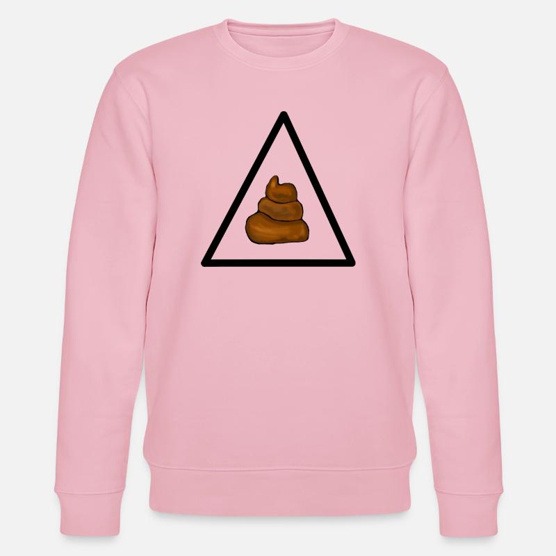 Warning shit, attention shit - Stanley/Stella CHANGER Unisex Organic Sweatshirt - cotton pink