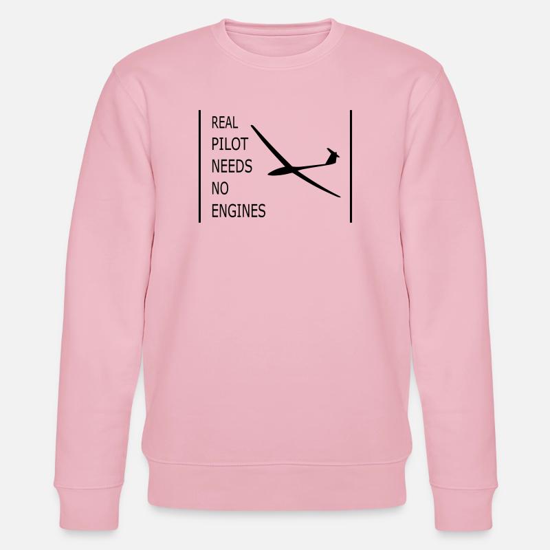 Segelflugzeug - Stanley/Stella Unisex Bio-Sweatshirt CHANGER  - Hellrosa