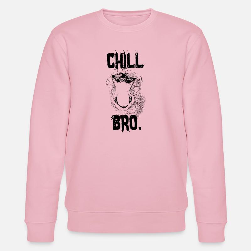 Chill Bro Proboscis Monkey Gift - Sweat bio CHANGER Stanley/Stella Unisexe - rose pâle