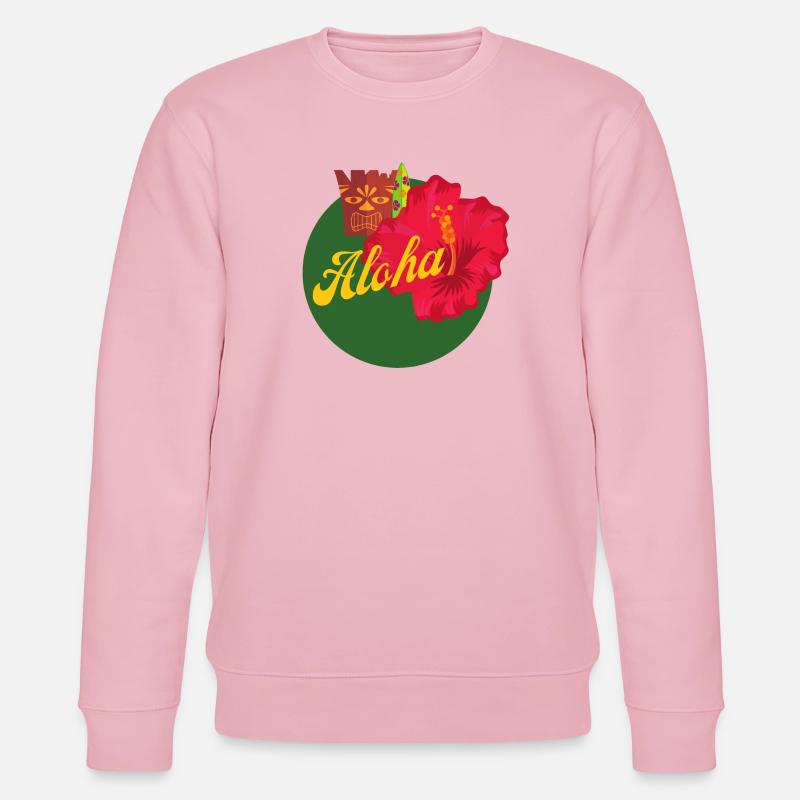 Aloha - Stanley/Stella Unisex Bio-Sweatshirt CHANGER  - Hellrosa