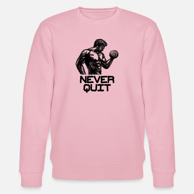 Motivation Fitnesstraining Bodybuilder Workout - Stanley/Stella Unisex Bio-Sweatshirt CHANGER  - Hellrosa