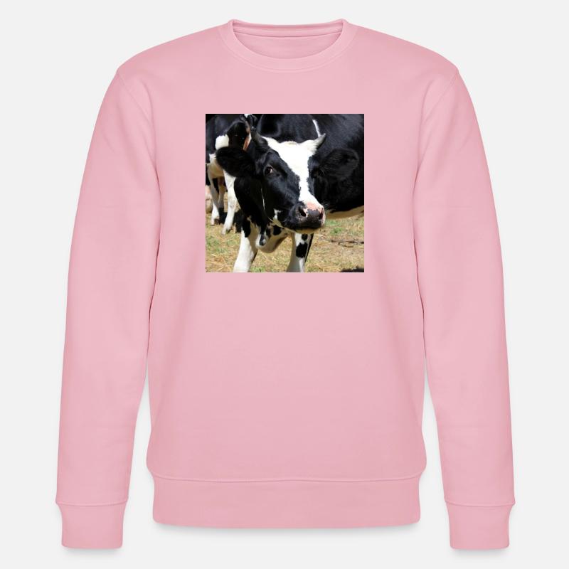 Affiche vache - Sweat bio CHANGER Stanley/Stella Unisexe - rose pâle