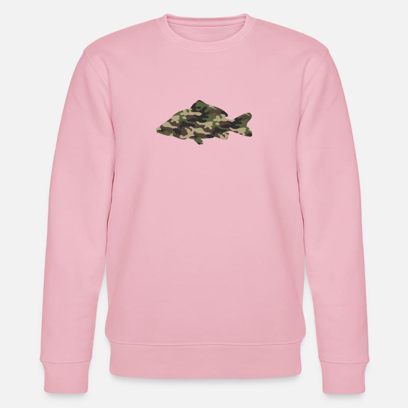 Carpes Camouflage sweat à capuche - Sweat bio CHANGER Stanley/Stella Unisexe - rose pâle