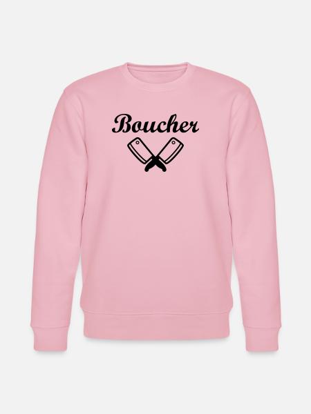 Boucher - Sweat bio CHANGER Stanley/Stella Unisexe - rose pâle