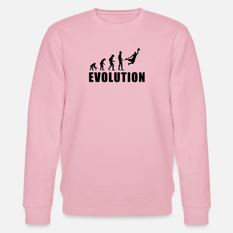 EVOLUTION BASKET Geschenk Basketball - Stanley/Stella Unisex Bio-Sweatshirt CHANGER  - Hellrosa