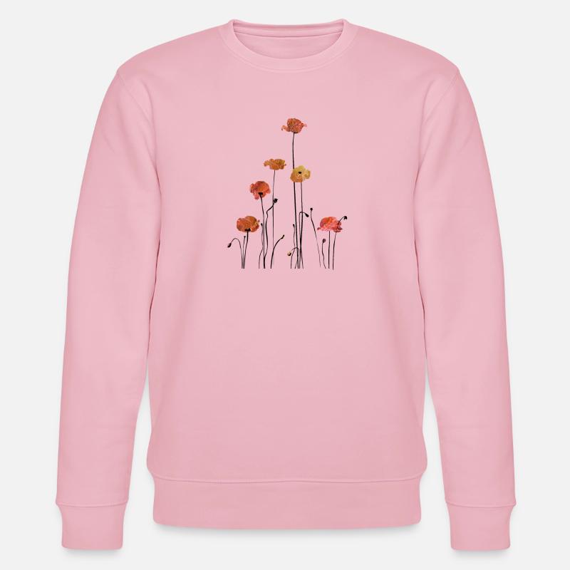 Mohnblume Klatschmohn - Stanley/Stella Unisex Bio-Sweatshirt CHANGER  - Hellrosa