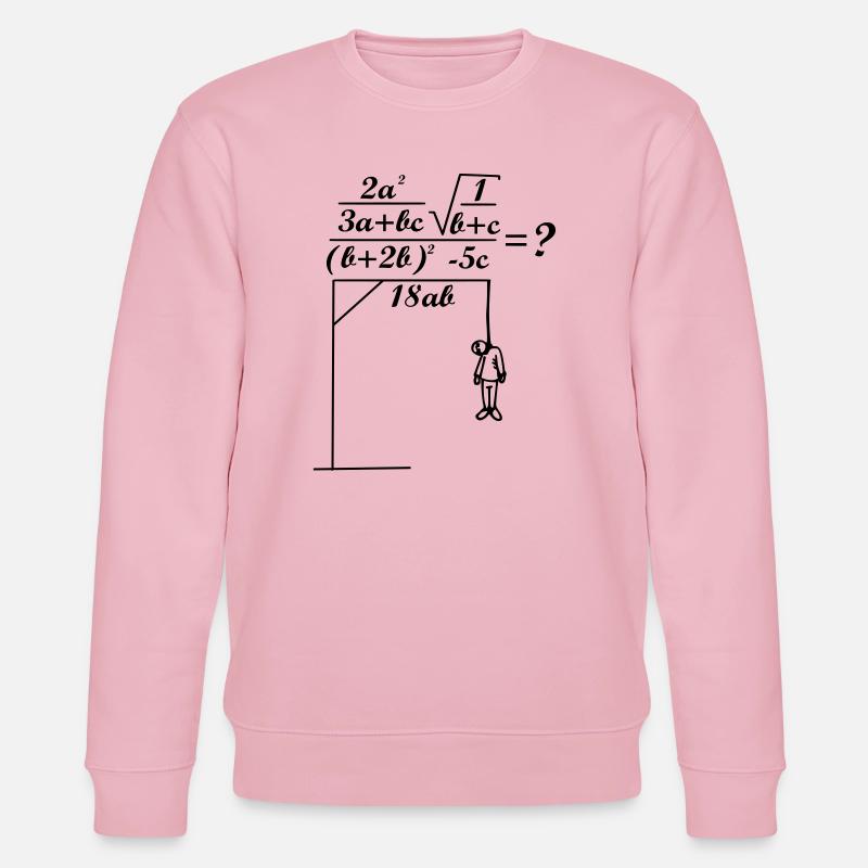 formule de math - Sweat bio CHANGER Stanley/Stella Unisexe - rose pâle
