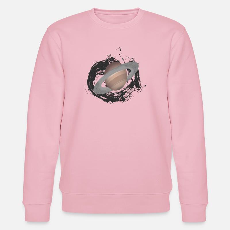 planète Saturne, planète, extraterrestre - Sweat bio CHANGER Stanley/Stella Unisexe - rose pâle