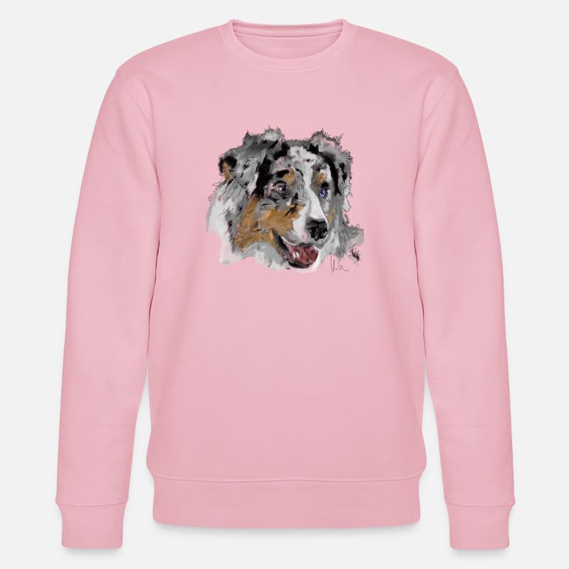 Australian Shepherd - Stanley/Stella Unisex Bio-Sweatshirt CHANGER  - Hellrosa