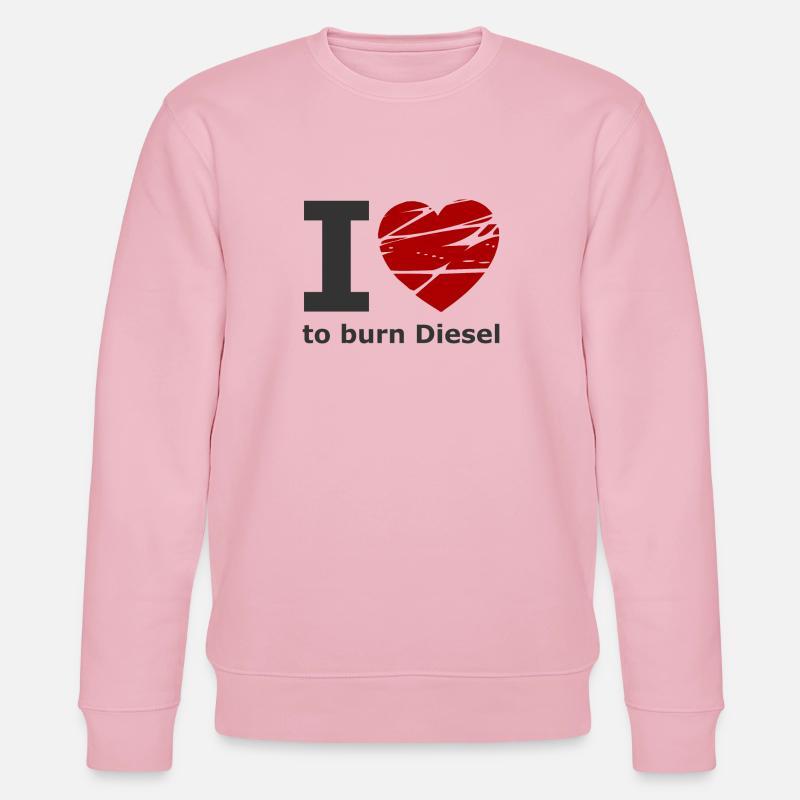 Auto, Diesel und Benzin - Stanley/Stella Unisex Bio-Sweatshirt CHANGER  - Hellrosa