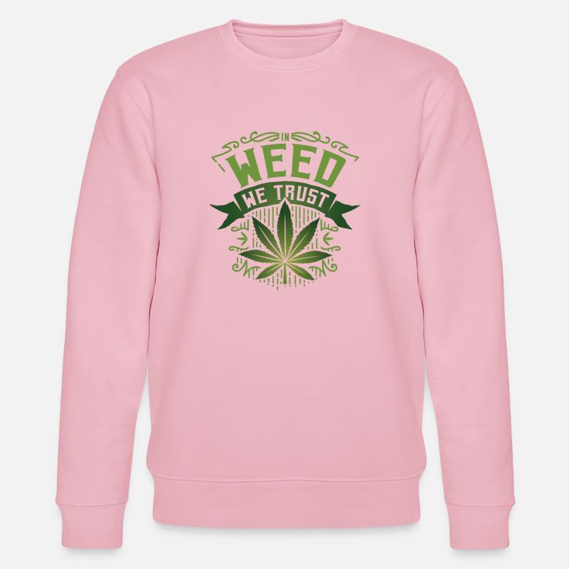 Weed Trust Cannabis Design - Stanley/Stella Unisex Bio-Sweatshirt CHANGER - Hellrosa