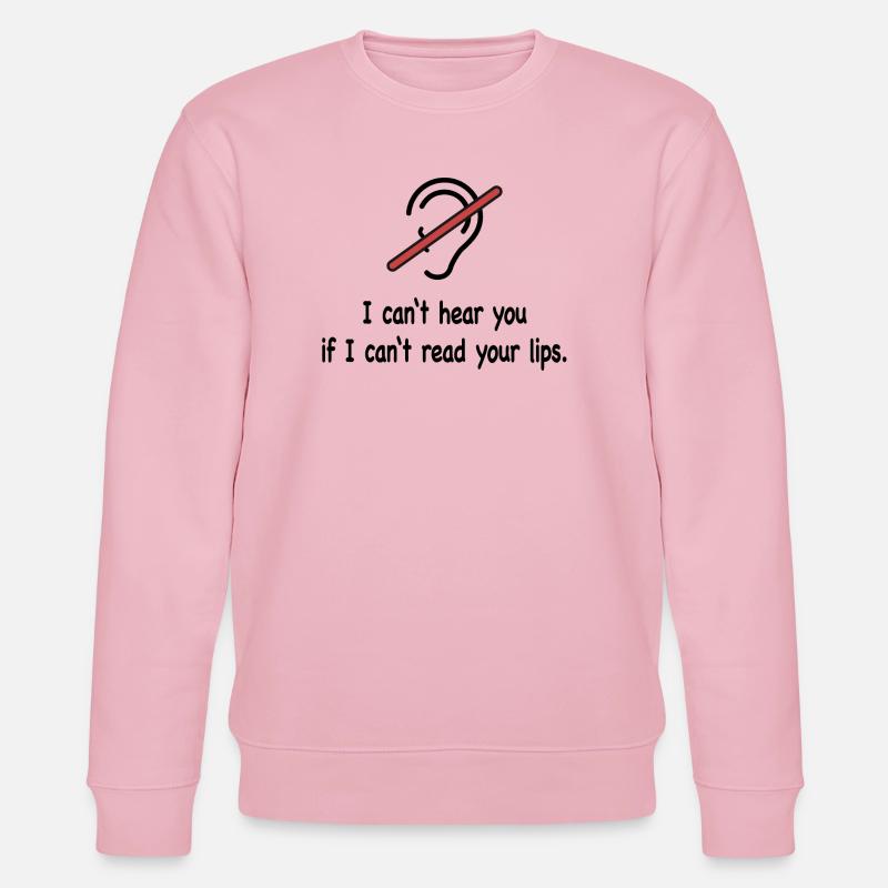 Pour les malentendants - Sweat bio CHANGER Stanley/Stella Unisexe - rose pâle