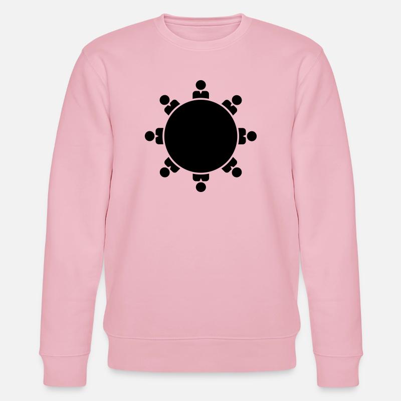 Runder Tisch - Stanley/Stella Unisex Bio-Sweatshirt CHANGER  - Hellrosa