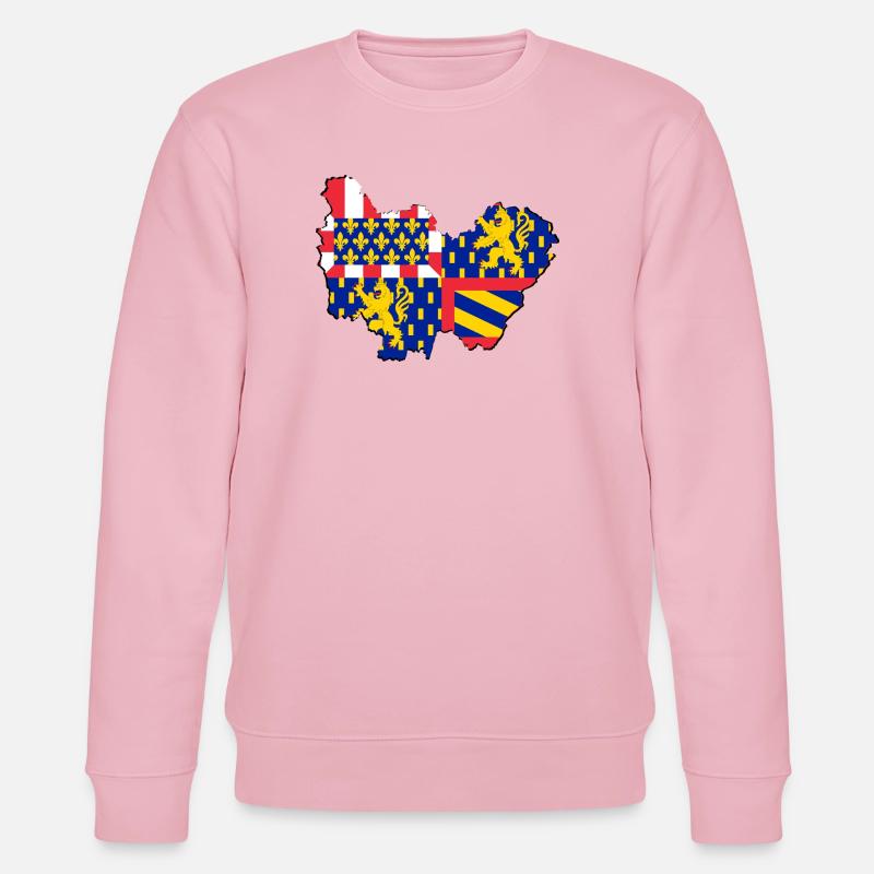 bourgogne franche Comté - Stanley/Stella CHANGER Unisex Organic Sweatshirt - cotton pink