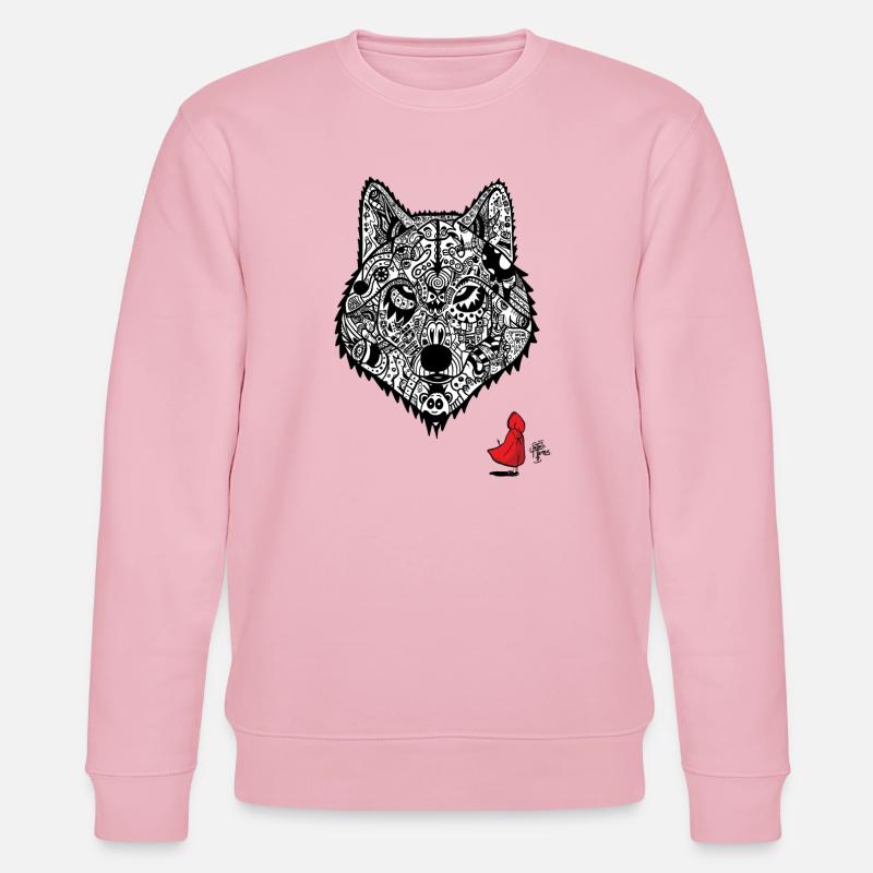 Rotkäppchens Wolf - Stanley/Stella Unisex Bio-Sweatshirt CHANGER - Hellrosa