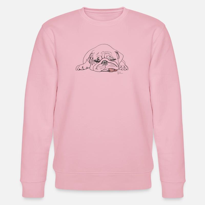 Mops - Stanley/Stella Unisex Bio-Sweatshirt CHANGER  - Hellrosa