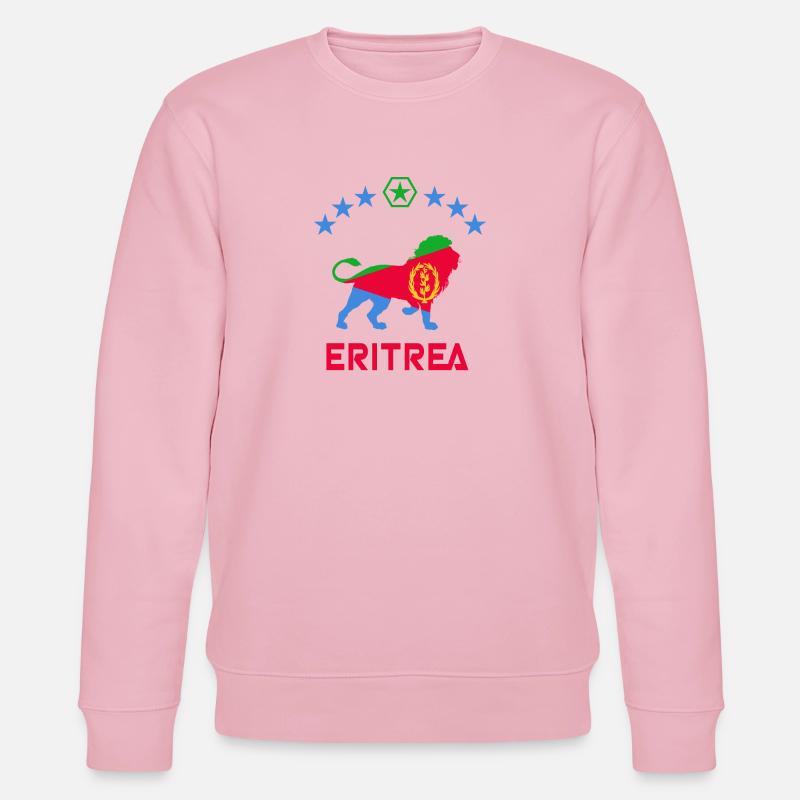Conception de lion d'Érythrée - Sweat bio CHANGER Stanley/Stella Unisexe - rose pâle