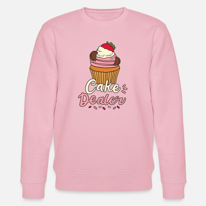 Kuchen Bäcker Backen - Stanley/Stella Unisex Bio-Sweatshirt CHANGER  - Hellrosa