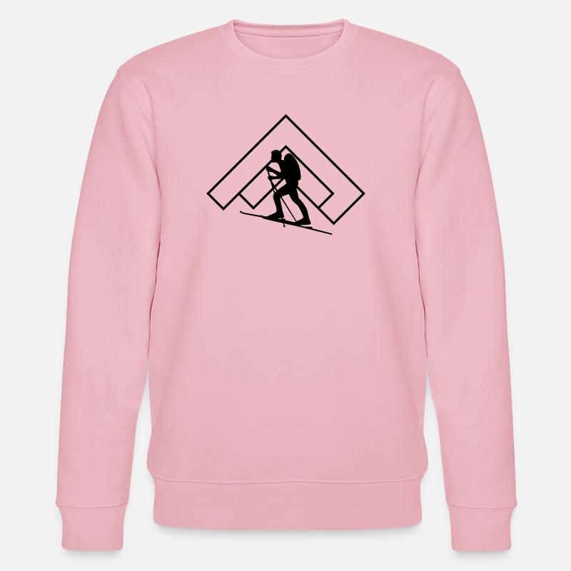 Skitour - Stanley/Stella Unisex Bio-Sweatshirt CHANGER  - Hellrosa