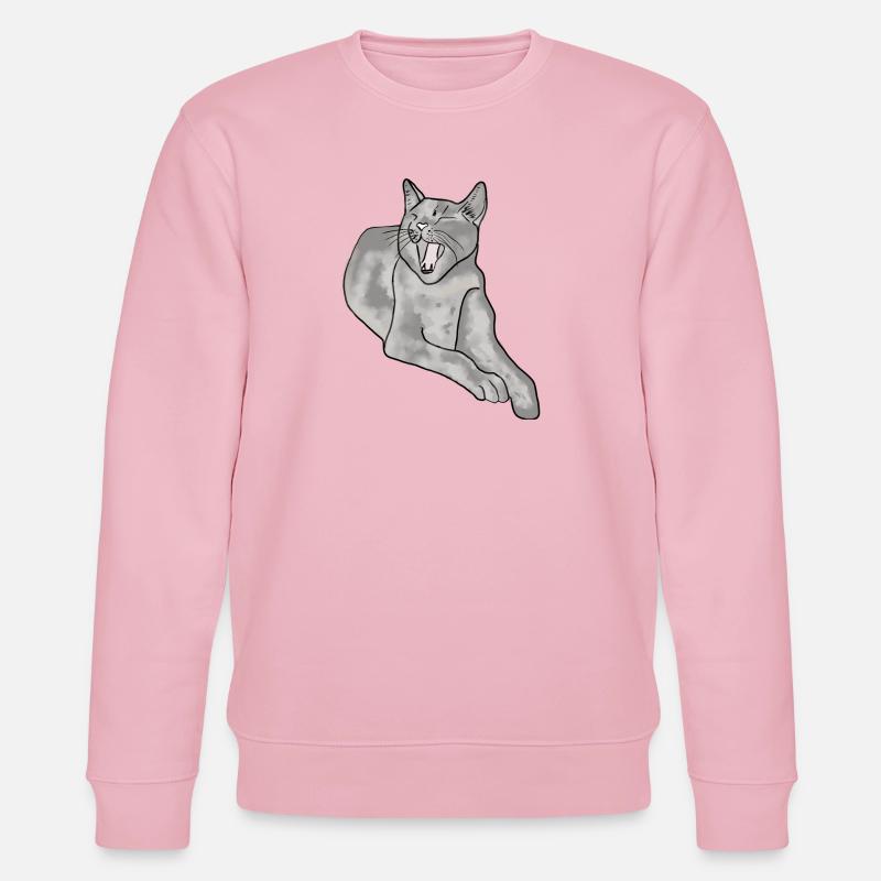 chat - Sweat bio CHANGER Stanley/Stella Unisexe - rose pâle