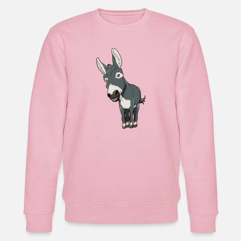 Esel Lasttier - Stanley/Stella Unisex Bio-Sweatshirt CHANGER  - Hellrosa